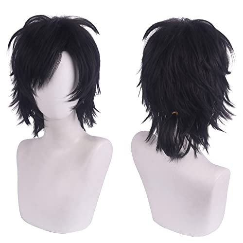 Wig for Perfect for everyday parties Cos Wig Time Man Qiao Lingcheng Hour Black Tie Hair 37 Minutes Lu Guang Silver White Anti-Warping Color: Cheng Hour von SKYXD