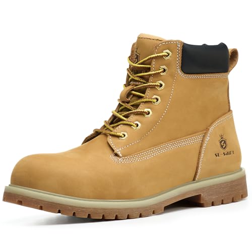 SL-Saint wasserdichte Stahlzehe Klassische UPGRADED Arbeitsstiefel für Männer Bau Isolierte Sicherheitsschuhe… (numeric_45) von SL-Saint