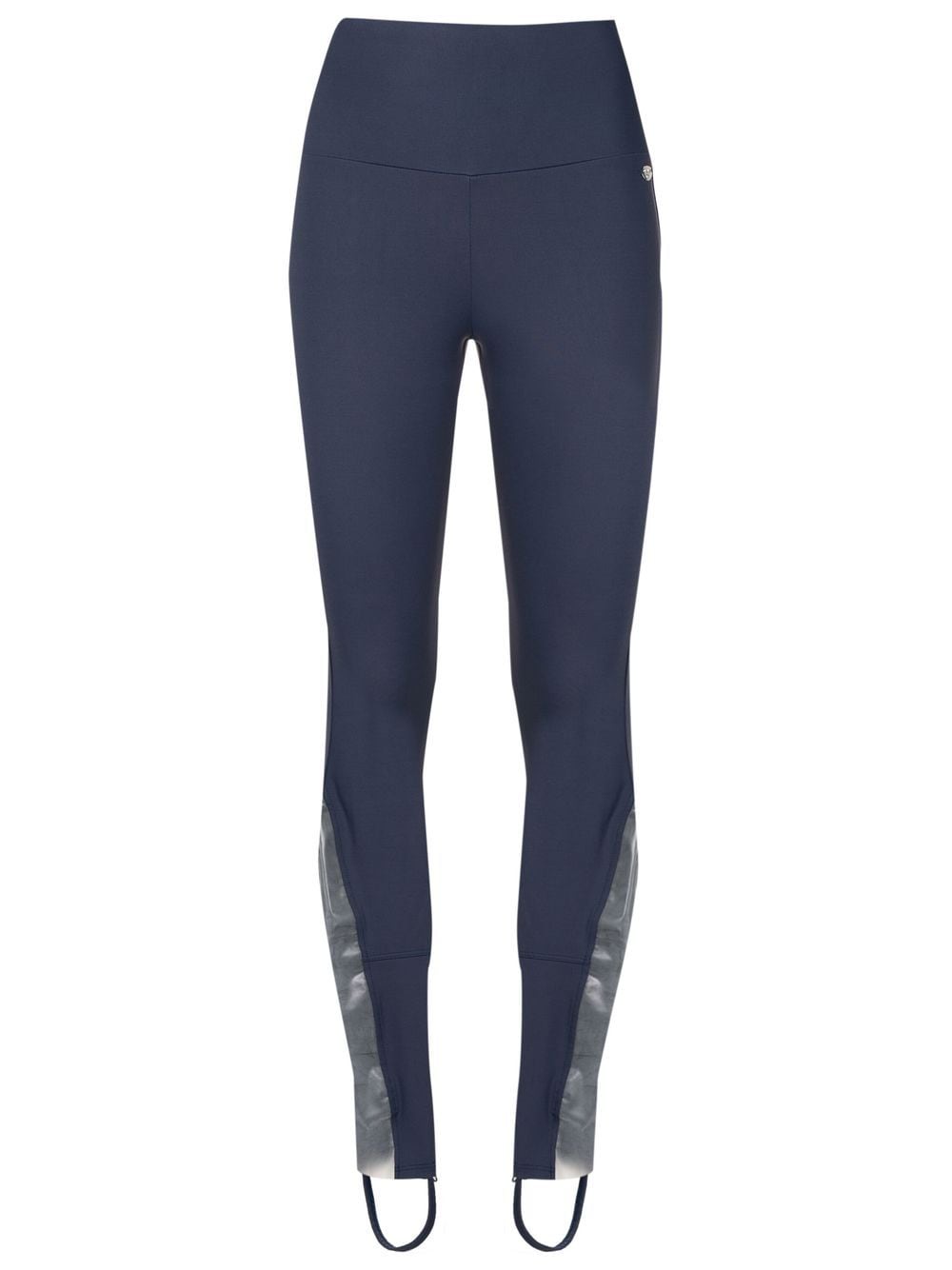 AMIR SLAMA GYM Performance-Leggings mit transparentem Detail - Blau von AMIR SLAMA GYM