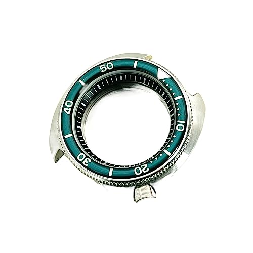 SLAVIK Sea Turtle Abalone Ersatzgehäuse kompatibel mit NH35 NH36 Uhrwerk 6105 6309 Captain Willard Saphirglas Herren NH35 Uhrengehäuse (Color : CS01, Size : Mineral coated glass) von SLAVIK