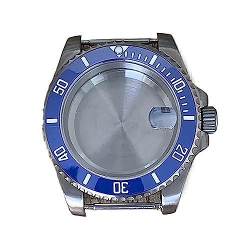 SLAVIK Verbessertes Titan-Uhrengehäuse, kompatibel mit NH34 NH35 NH36 Uhrwerk, 40 mm Saphirspiegel-Titangehäuse, Herrenuhr-Modifikationsteil (Color : 11 Blue) von SLAVIK