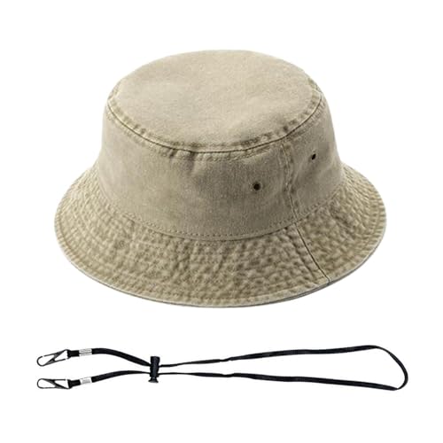 SLAXJNE 1 Fischerhut, 1 Winddichtes Seil, Herren-Sonnenhut, Sommer-Sonnenhut, Damen-Eimerhut von SLAXJNE