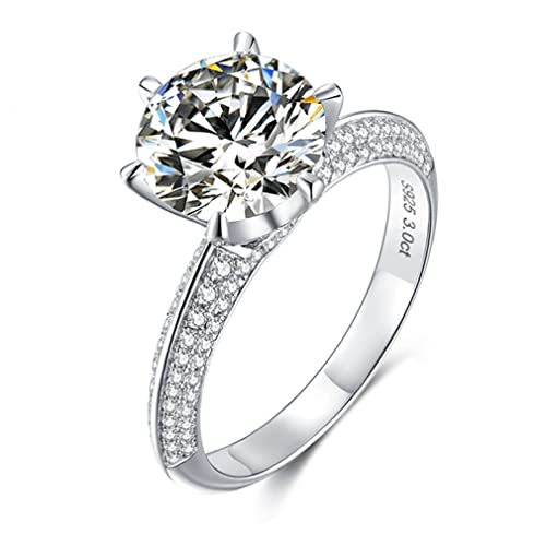 1-3 Karat D Farbe Moissanit Eheringe für Frauen 925 Sterling Silber Sprudel Schmuck 1-3 Karat D Farbe Moissanit Eheringe für Frauen 925 Sterling Silber Sprudel Schmuck von SLCHJX