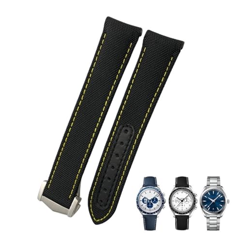19 mm 20 mm 21 mm hohe Dichte Nylon -Leinwand gekrümmte Ende Watchband Fit für Omega Seamaster 300 AT150 Speedmaster Longines Uhrengurt 19 mm 20 mm 21 mm hohe Dichte Nylon -Leinwand gekrümmte Ende Watchband Fit für Omega Seamaster 300 AT150 Speedmaster Longines Uhrengurt von SLCHJX