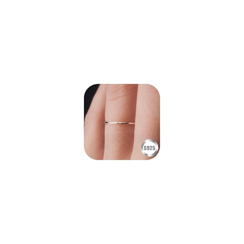 1mm S925 Sterling Silberringe für Frauen Nichtanmurmeln 14K Gold gefüllt dünner stapelbare Daumenringe Set für Männer Pinky Stapeling Zartes Knöchel Band niedlich Ring Schmuckgeschenke Komfort 1mm S925 Sterling Silberringe für Frauen Nichtanmurmeln 14K Gold gefüllt dünner stapelbare Daumenringe Set für Männer Pinky Stapeling Zartes Knöchel Band niedlich Ring Schmuckgeschenke Komfort von SLCHJX