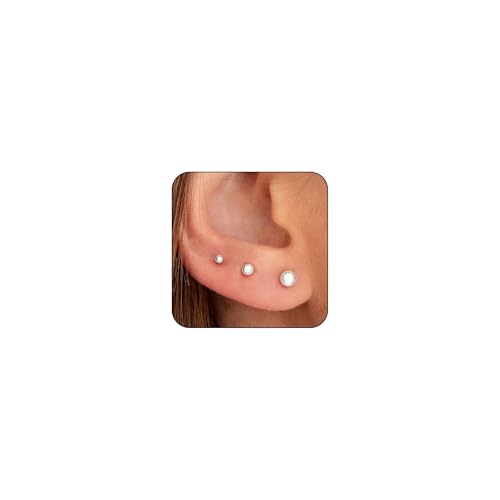 3 Paare 14K Gold Bolzenohrringe für Frauen Hypoallergene 925 Sterling Silber Post Zierzweigs Silberknorpel Tragus Ohrringe Stapel Set Trendy Small Diamond Heart Multipler Piercing -Schmuck für Männer 3 Paare 14K Gold Bolzenohrringe für Frauen Hypoallergene 925 Sterling Silber Post Zierzweigs Silberknorpel Tragus Ohrringe Stapel Set Trendy Small Diamond Heart Multipler Piercing -Schmuck für Männer von SLCHJX