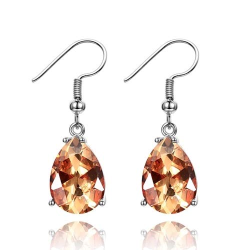 925 Drop -Ohrringe für Frauen 10x14mm Wasser Drop Topaz Gemstone Hochzeit Ohrringe mit Steinen Modeschmuck Geschenke in China hergestellt von SLCHJX