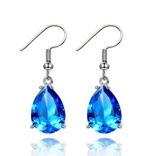 925 Drop -Ohrringe für Frauen 10x14mm Wasser Drop Topaz Gemstone Hochzeit Ohrringe mit Steinen Modeschmuck Geschenke in China hergestellt von SLCHJX
