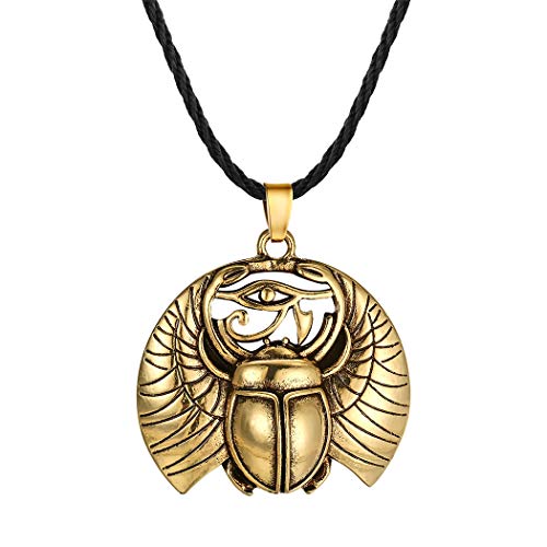 Auge der Horus Halskette Skarabokabin Anhänger Sterling Silber Auge der Vorsehung Ankh Horus Auge Alte ägyptische Schutz Amulett Allsehende Eye Halskette für Frauen von SLCHJX