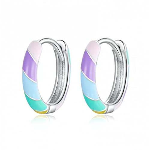 Dazzle Ohrringe farbenfrohe Hoop -Ohrringe für Frauen Hochzeit Schmuck von SLCHJX