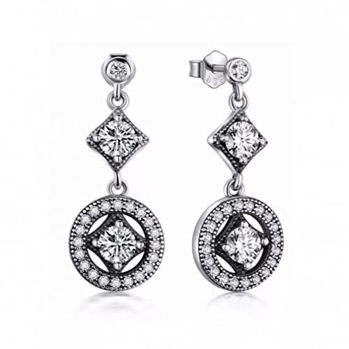 Drop -Ohrringe Kubikzirkonia -Stil für Frauen datieren Long Ohrringe Schmuck von SLCHJX