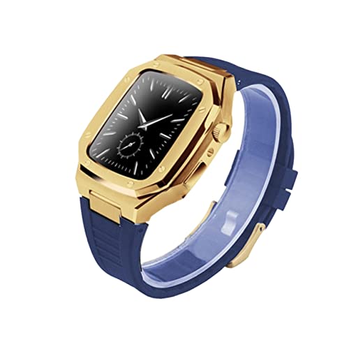 Edelstahl Uhr Metall Ringbuch für Band 9 8 7 6 5 4 SE 3 2 -Serie 44 mm 45 mm Uhr Ersatz Upgrade Metall Riemenanpassung Kit, 40MM, A von SLCHJX