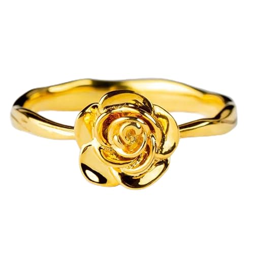 Einfacher S925 Sterling Silber Rose Blumenring Personalisierte Valentinstag Feiertagsurlaub Frauen Geburtstagsfeier Leicht Luxusgeschenk Einfacher S925 Sterling Silber Rose Blumenring Personalisierte Valentinstag Feiertagsurlaub Frauen Geburtstagsfeier Leicht Luxusgeschenk von SLCHJX