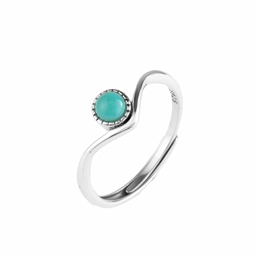 Elegant Sweet V -Form S925 Sterling Silber Verstellbarer Ring Frauen Schmuck Ring Ins Style Vorschlag Engagement Trendy Schmuck von SLCHJX