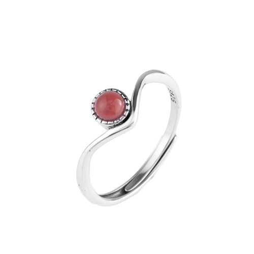 Elegant Sweet V -Form S925 Sterling Silber Verstellbarer Ring Frauen Schmuck Ring Ins Style Vorschlag Engagement Trendy Schmuck von SLCHJX