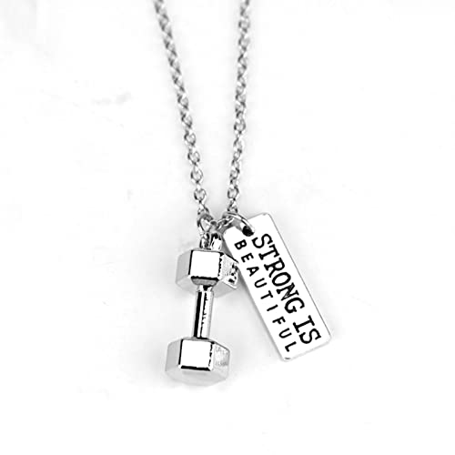 Fitness Fitnessstudio Hantel Halskette Anhänger Schmuck Bodybuilding Halsketten Männer Frauen Sport Kettlebell Langhantel Hantel Geschenk Fitness Fitnessstudio Hantel Halskette Anhänger Schmuck Bodybuilding Halsketten Männer Frauen Sport Kettlebell Langhantel Hantel Geschenk von SLCHJX