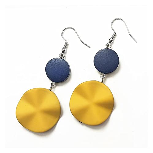 Große runde Ohrringe für Frauen Holz Geometrische Tropfen Ohrring High-End-Ohrringe in China hergestellt von SLCHJX