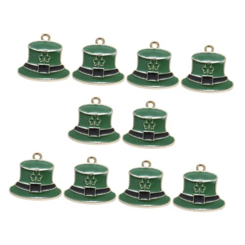 Mädchen Accessoires 10pcs Hut geformte Leichtmetallschmuckanhänger für DIY -Halskette und Armband machen einzigartige Schmuck Dekore Halskette von SLCHJX