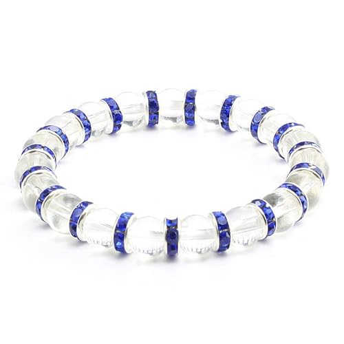 Naturstein Frauen Armband Bunte Strass transparente Perlen Armbänder & Armreifen Ehepaar Yoga Naturstein Frauen Armband Bunte Strass transparente Perlen Armbänder & Armreifen Ehepaar Yoga von SLCHJX
