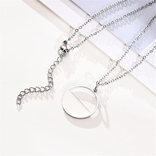 Neue geometrische weibliche Schmuck Gold Farbe Titanium Stahl hohl Round Runde Münzhändler für Frauen von SLCHJX