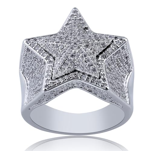 Pentagramm Ring für Männer Ring Persönlichkeit Valentinstag Freizeit Urlaub Hip Hop Light Luxus Geburtstagsfeier Schmuck Geschenk Pentagramm Ring für Männer Ring Persönlichkeit Valentinstag Freizeit Urlaub Hip Hop Light Luxus Geburtstagsfeier Schmuck Geschenk von SLCHJX
