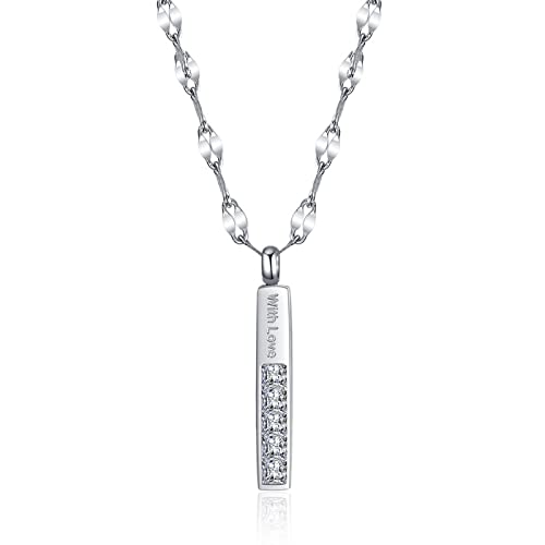 Pride Halskette Silber Farbe Farbe Titanium Stahl CZ Stein Anhänger Halskette für Mann Frau Hochzeit Schmuck Pride Halskette Silber Farbe Farbe Titanium Stahl CZ Stein Anhänger Halskette für Mann Frau Hochzeit Schmuck von SLCHJX