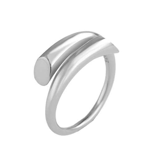 S925 Silber Elegant Trendy einzigartige Ringe für wome geometrische Gold Silber Ring Hochzeit Party Personalisiert Schmuck Geschenk von SLCHJX