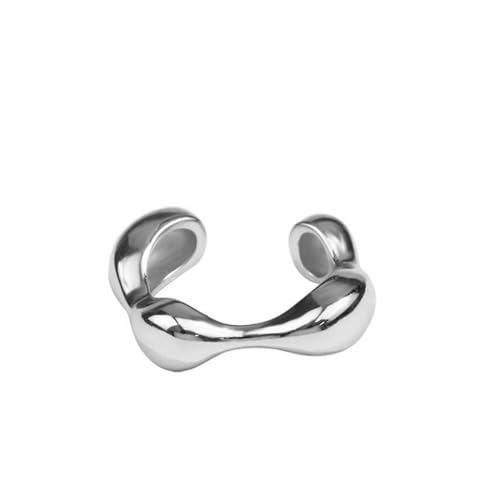 S925 Silber Minimalist glatte unregelmäßige Wellen einstellbarer Ring für Frauen Index Finger Personalisierte Vintage -Schmuckgeschenk S925 Silber Minimalist glatte unregelmäßige Wellen einstellbarer Ring für Frauen Index Finger Personalisierte Vintage -Schmuckgeschenk von SLCHJX