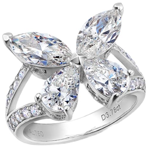 S925 Silber glänzender Schmetterlingsringe Frauen minimalistischer Ehering Verstellbarer Silberschmuck Romantische süße elegante Ring von SLCHJX