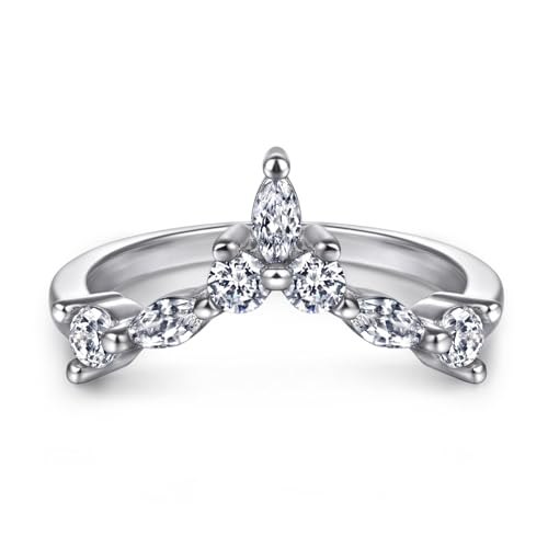 S925 Sterling Silver Crown Brautringe für Hochzeit Engagement Trendy Design Ring Schillernde CZ Marquise Frauen Schmuck S925 Sterling Silver Crown Brautringe für Hochzeit Engagement Trendy Design Ring Schillernde CZ Marquise Frauen Schmuck von SLCHJX