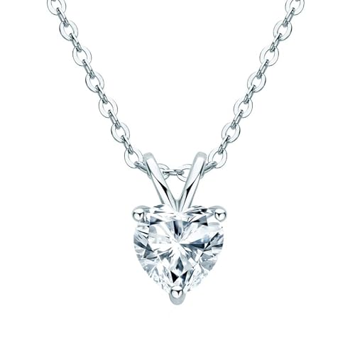 SLCHJX 1 Karat D Farb Herz Moissanit Anhänger Halskette für Frauen Diamant Hochzeit Schmuck Schmuck SLCHJX 1 Karat D Farb Herz Moissanit Anhänger Halskette für Frauen Diamant Hochzeit Schmuck Schmuck von SLCHJX