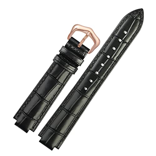 SLCHJX Echtes Leder-Uhrband für Ballon Bleu-Armbandband Männer weibliches konvexes Lederband 14 * 8mm 18 * 11mm 20 * 12 mm Fashion Armband (Farbe: 12, Größe: 20-12 mm) von SLCHJX