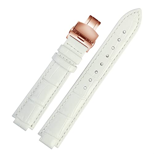 SLCHJX Echtes Leder Uhrenband für Ballon Bleu Handgelenk Band Männer weibliches konvexes Lederband 14 * 8mm 18 * 11mm 20 * 12 mm Fashion Armband von SLCHJX
