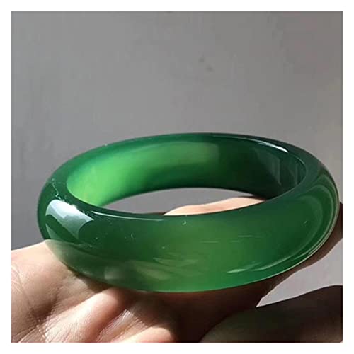 SLCHJX Emerald Armband Armband Frauen dunkelgrüne Emerald-Armbandschmuck Juwelengeschenk (52 mm-54 mm) von SLCHJX