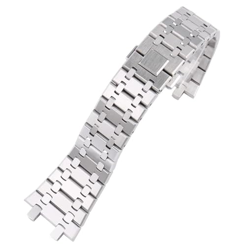 SLCHJX Für AP Royal Oak Fine Steel Watch Band 15400/26331/15500 Männer Uhr Kette 26mm 28mm Uhrenbandzubehör von SLCHJX