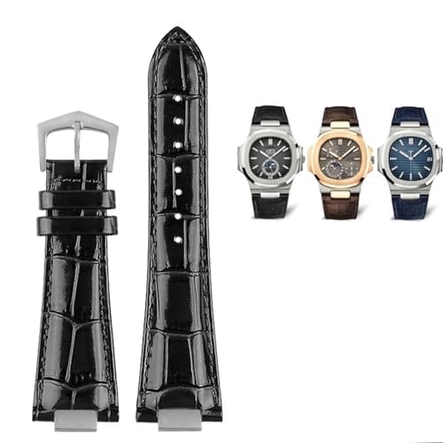 SLCHJX Für echte Leder -Uhrengürtel 5711 5712G Nautilus Uhrengurt Spezielle Schnittstelle 25 mm*13mm Männer Watchbänder SLCHJX Für echte Leder -Uhrengürtel 5711 5712G Nautilus Uhrengurt Spezielle Schnittstelle 25 mm*13mm Männer Watchbänder von SLCHJX