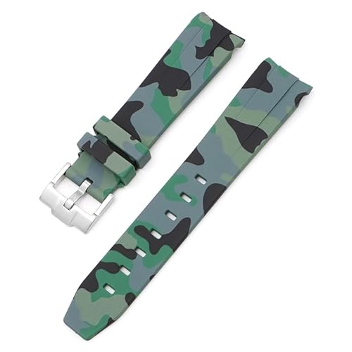 SLCHJX Gekrümmt kein Gap Gummi -Gurt für Omega Speedmaster Uhren Ersatz Band Frauen 20mm Uhrenband SLCHJX Gekrümmt kein Gap Gummi -Gurt für Omega Speedmaster Uhren Ersatz Band Frauen 20mm Uhrenband von SLCHJX