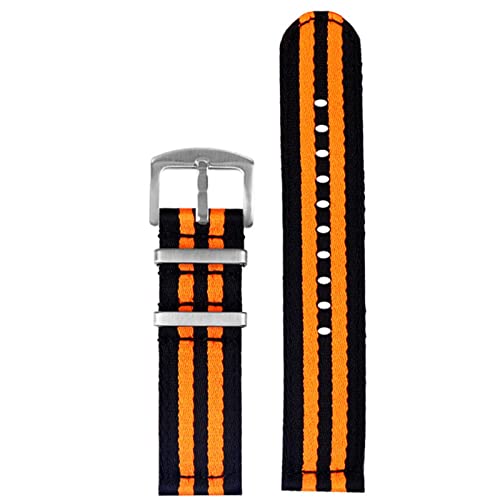 SLCHJX Glattes Nylongurt 20 22 mm Schnellfreisetzung Herren Armband Armband Watchband von SLCHJX