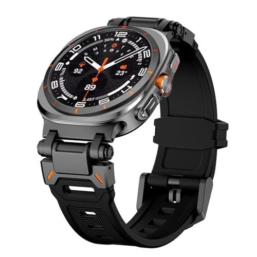SLCHJX Gummiband für Galaxy Watch Ultra 47mm Correa Armband Ultra 47mm Metall Schnellfit Männer -Gurt -Watchbänder von SLCHJX