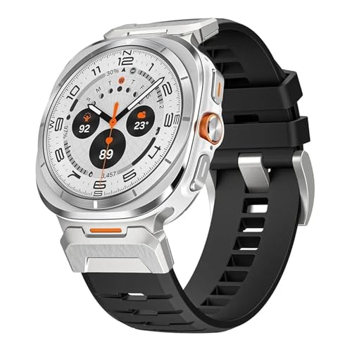 SLCHJX Gummiband für Galaxy Watch Ultra 47mm Correa Armband Ultra 47mm Metall Schnellfit Männer -Gurt -Watchbänder von SLCHJX