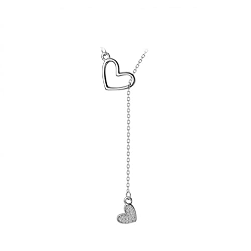 SLCHJX Liebesform Langketten Halskette Anhänger für Frauen Hochzeit fein Schmuck SLCHJX Liebesform Langketten Halskette Anhänger für Frauen Hochzeit fein Schmuck von SLCHJX