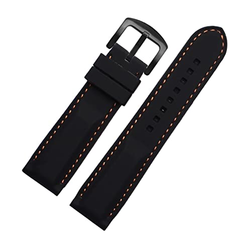 SLCHJX Männer Silikon Uhrenband 20 mm 22 mm 24m für Mido Citizen Omega Sport Gummi Ersatzriemen rot blau orange weißes weiches Armband SLCHJX Männer Silikon Uhrenband 20 mm 22 mm 24m für Mido Citizen Omega Sport Gummi Ersatzriemen rot blau orange weißes weiches Armband von SLCHJX