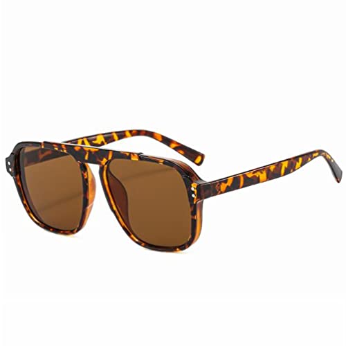 SLCHJX Rechteckige Retro-Sonnenbrille, Anti-Ultraviolett-Sonnenbrille, personalisierte Einstrahl-Sonnenbrille, Teebohnenblüten-Teeflocken, Einheitsgröße SLCHJX Rechteckige Retro-Sonnenbrille, Anti-Ultraviolett-Sonnenbrille, personalisierte Einstrahl-Sonnenbrille, Teebohnenblüten-Teeflocken, Einheitsgröße von SLCHJX