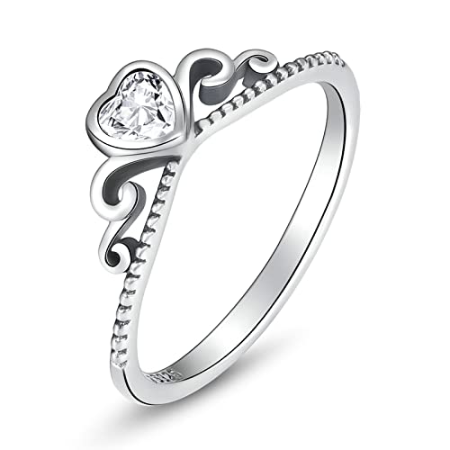 SLCHJX Ringliebe Herz Zirkonstein Finger Ring für Frauen fein Schmuck SLCHJX Ringliebe Herz Zirkonstein Finger Ring für Frauen fein Schmuck von SLCHJX