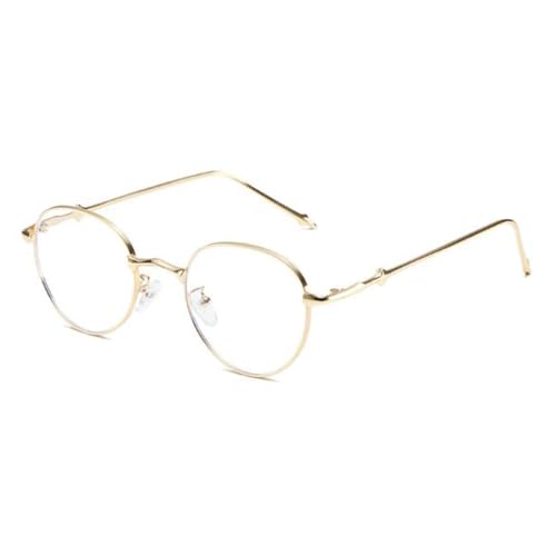 SLCHJX Runde Sonnenbrille für Damen und Herren, runder Metallrahmen, UV400-Schutz, Goldener Rahmen, blaue Lichtflocken, Einheitsgröße SLCHJX Runde Sonnenbrille für Damen und Herren, runder Metallrahmen, UV400-Schutz, Goldener Rahmen, blaue Lichtflocken, Einheitsgröße von SLCHJX