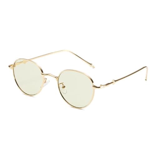 SLCHJX Runde Sonnenbrille für Damen und Herren, runder Metallrahmen, UV400-Schutz, Goldener Rahmen, hellgrüne Flocken, Einheitsgröße SLCHJX Runde Sonnenbrille für Damen und Herren, runder Metallrahmen, UV400-Schutz, Goldener Rahmen, hellgrüne Flocken, Einheitsgröße von SLCHJX