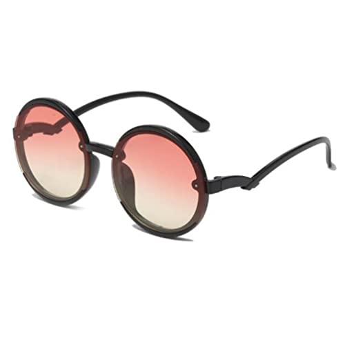 SLCHJX Runde zweifarbige Kinder-Sonnenbrille, niedliche Sonnenbrille für Männer und Frauen, Anti-UV-Brille, Farbverlauf rot, Einheitsgröße SLCHJX Runde zweifarbige Kinder-Sonnenbrille, niedliche Sonnenbrille für Männer und Frauen, Anti-UV-Brille, Farbverlauf rot, Einheitsgröße von SLCHJX