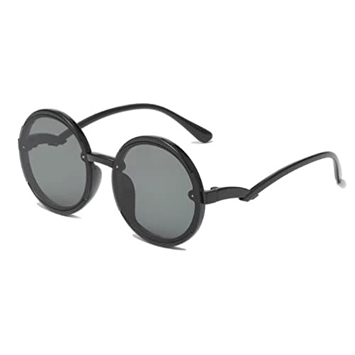 SLCHJX Runde zweifarbige Kinder-Sonnenbrille, niedliche Sonnenbrille für Männer und Frauen, Anti-UV-Brille, Schwarz-graue Flocken, Einheitsgröße SLCHJX Runde zweifarbige Kinder-Sonnenbrille, niedliche Sonnenbrille für Männer und Frauen, Anti-UV-Brille, Schwarz-graue Flocken, Einheitsgröße von SLCHJX