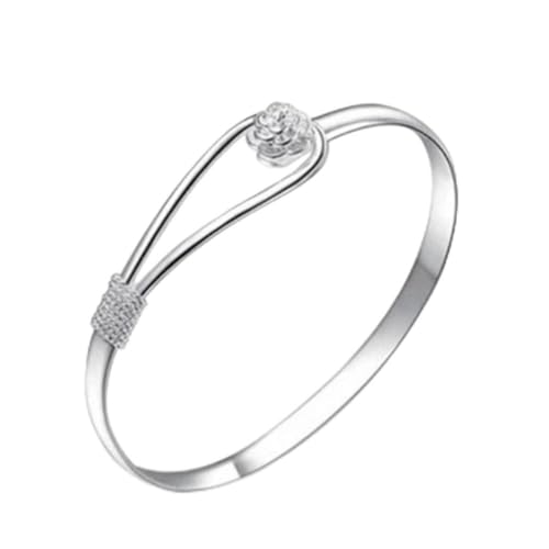 SLCHJX Schmuck 925 Shining Flower Charm Armband und frisches Frauenarmband Frauen Hochzeit Armband Schmuck von SLCHJX