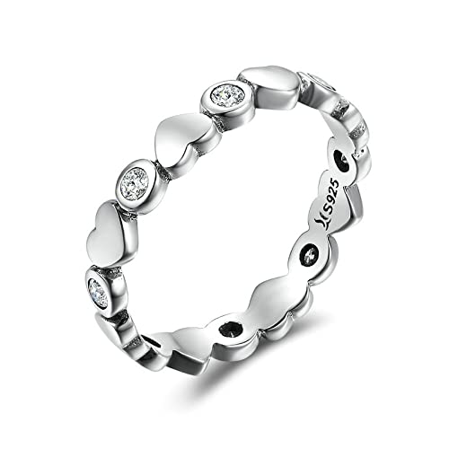 SLCHJX Stapelbare Ringliebe Fingerringe für Frauen Hochzeit Engagement Schmuck von SLCHJX